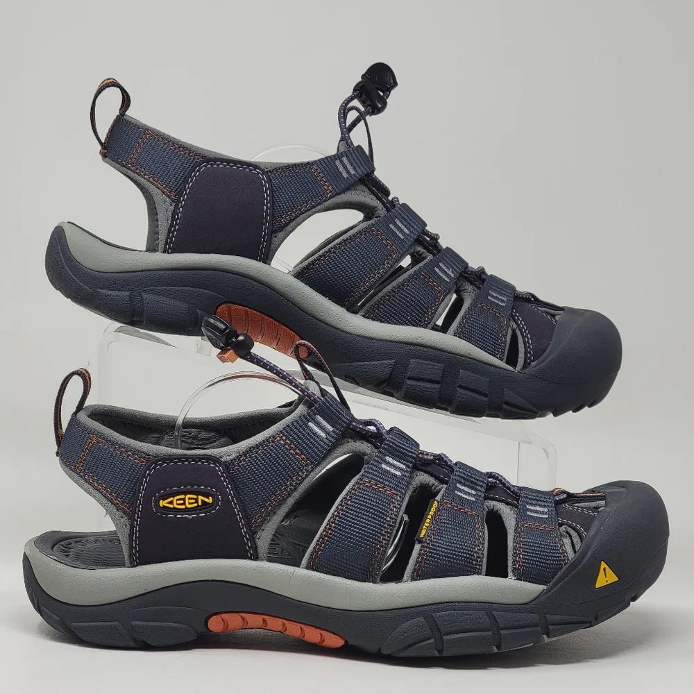 Keen Newport H2 Mens Size 10 Sandals Gray Water Shoes Hiking Slip On 1001931 - Picture 2 of 9